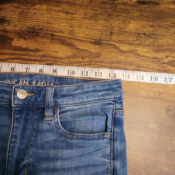 American Eagle Jeans 2 R Next Level Stretch Jegging Medium Light Wash - Picture 7 of 11